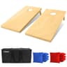 GoSports 4 ft x 2 ft Solid Wood Premium Cornhole Set