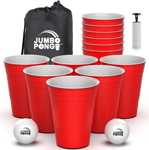 Jumbo Pong Giant Yard Pong with Pump