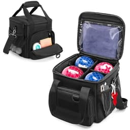 DSLEAF Bocce Ball Carry Bag with Detachable Divider
