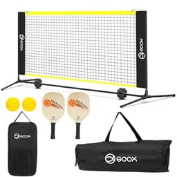 GOOX 6 ft Mini Pickleball Net Set with Paddles