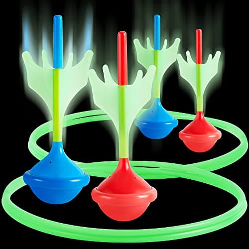 JOYIN Glow in the Dark Lawn Darts Game Set