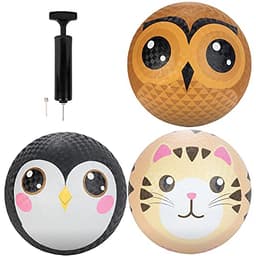 SCS Direct 8.5 in Rubber Gaga Balls with Pump, 3 Pack
