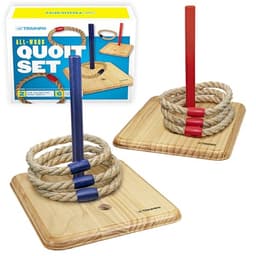 Triumph Wood Quoit Target Outdoor Lawn Game Set