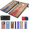 GoSports 4 ft x 2 ft Cornhole Game Set — Wood Design