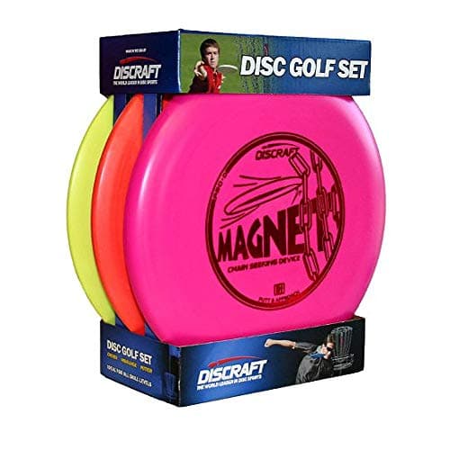 Discraft Starter Pack Beginner Disc Golf Set, 3 Disc