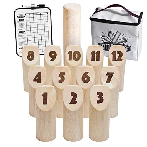 GoSports Skittle Scatter Numbered Block Toss Game