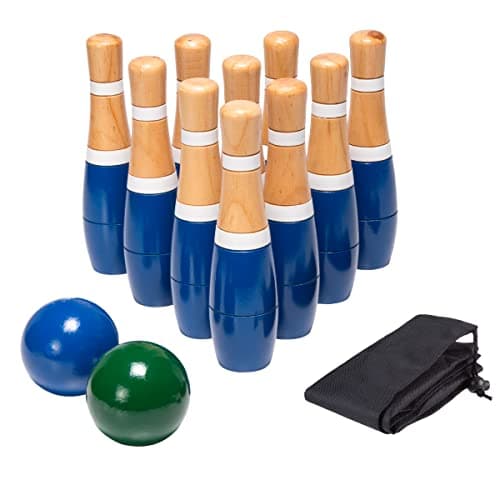 Hey! Play! 13-Piece Wood Bowling Set