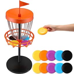 Lenwen 29 in Mini Disc Golf Baskets with 10 Discs