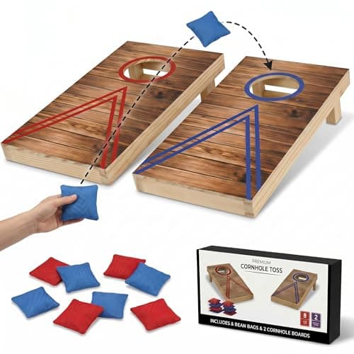 Mini Cornhole Tabletop Set, 10.12 x 5.71 in Boards